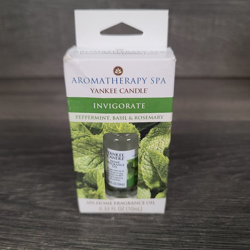 Yankee Candle Essential Infused Oil Invigorate Peppermint Basil and Rosemary